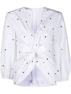 Philosophy Di Lorenzo Serafini блузка со сборками и V-образным вырезом
