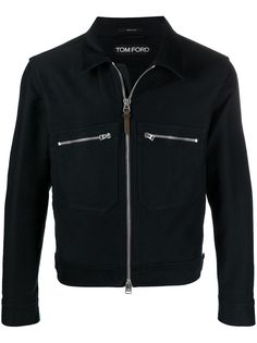 Tom Ford куртка-рубашка с карманами на молнии