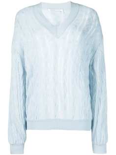 Agnona cable-knit V-neck cashmere jumper