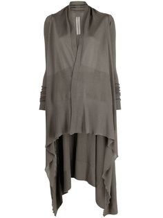 Rick Owens кардиган-пальто с асимметричным подолом