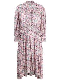 Isabel Marant Étoile floral-print collarless shirt dress