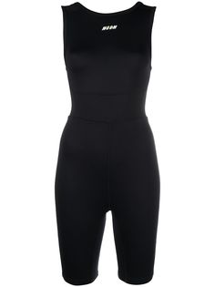 MSGM logo print unitard