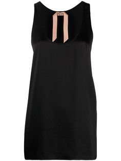 Nº21 sleeveless silk cami