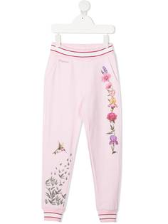 Monnalisa floral-print track shorts