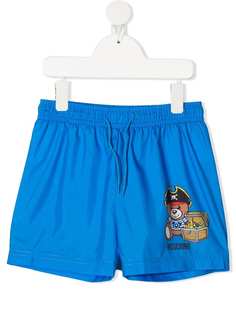 Moschino Kids teddy bear-print swim shorts