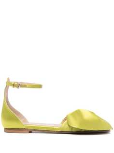 RED Valentino bow-embellished satin sandals
