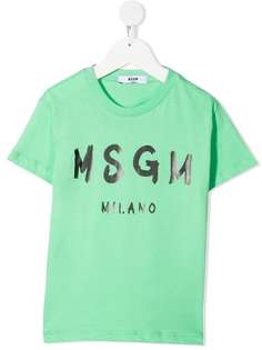 Msgm Kids logo-print short-sleeved T-shirt