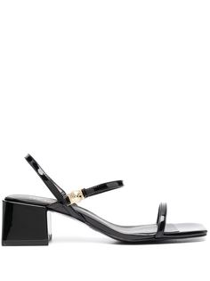 Versace Jeans Couture лакированные босоножки