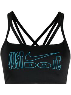 Nike спортивный бюстгальтер с надписью