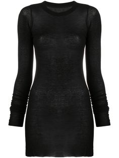 Rick Owens футболка в рубчик с длинными рукавами