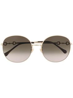 Gucci Eyewear солнцезащитные очки в массивной оправе