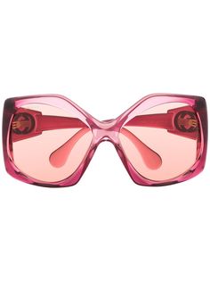 Gucci Eyewear солнцезащитные очки в геометричной оправе