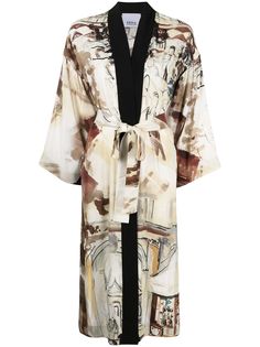 Erika Cavallini Venice-print kimono