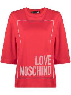Love Moschino футболка с логотипом