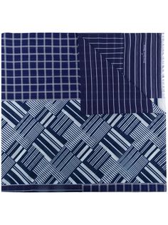 Pierre-Louis Mascia contrasting-stripe print scarf