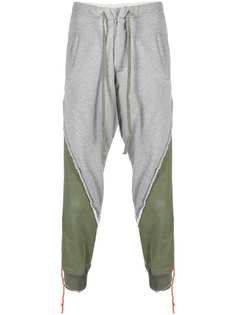 Greg Lauren panelled joggers