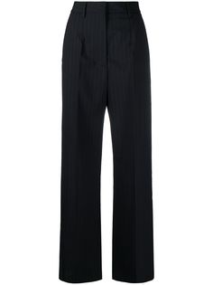 MM6 Maison Margiela брюки строгого кроя в тонкую полоску