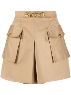 Elisabetta Franchi короткая юбка с логотипом