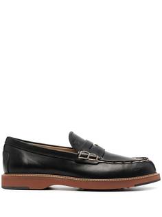 Tods лоферы с контрастной строчкой Tod`S