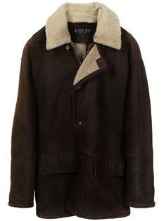 Gucci Pre-Owned дубленка из овчины на пуговицах