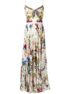 Camilla платье на тонких бретелях с цветочным принтом
