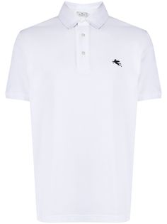 Etro рубашка поло Pegasus с вышитым логотипом