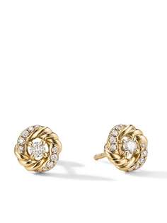 David Yurman серьги-гвоздики Infinity с бриллиантами