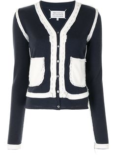 Maison Margiela кардиган с декоративной строчкой