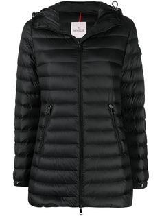 Moncler пуховик с нашивкой-логотипом