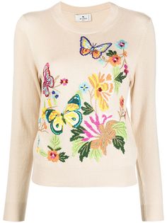 Etro джемпер с вышивкой