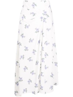 Isabel Marant юбка асимметричного кроя с цветочным принтом