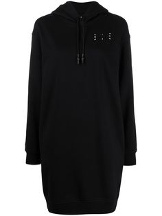 McQ Swallow платье с капюшоном с логотипом