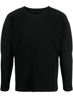 Homme Plissé Issey Miyake джемпер в рубчик