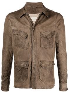 Giorgio Brato brushed leather jacket
