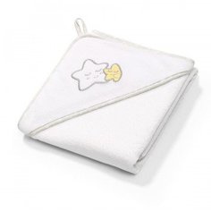 Полотенце с капюшоном BabyOno "Soft", 100 х 100 cм, белый