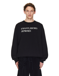 Черный лонгслив с логотипом Enfants Riches Deprimes