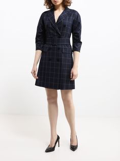 Marella Платье в клетку Divo
