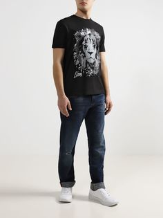 Armani Exchange Мужские рваные джинсы J16