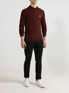 BOSS Джемпер с воротом поло Passerby