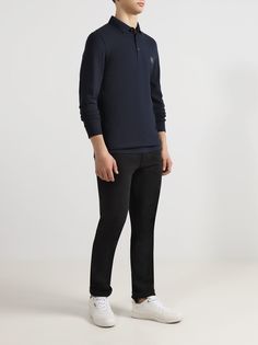 BOSS Джемпер с воротом поло Passerby