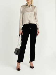 Armani Exchange Брюки из вискозы и полиамида