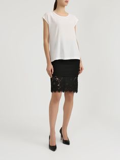 TWINSET MILANO Юбка с кружевом