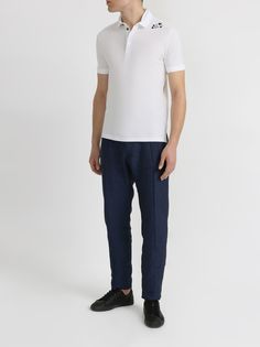 Emporio Armani Льняные брюки на резинке