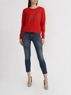 Love Moschino Джемпер из шерсти и акрила