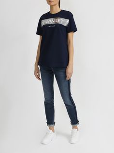 TWINSET MILANO Футболка с пайетками