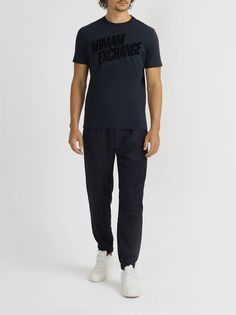 Armani Exchange Брюки с полосками по бокам