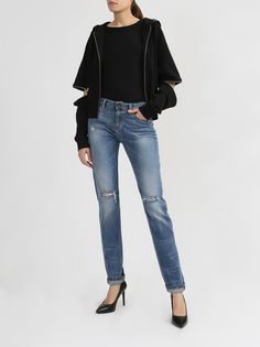 Love Moschino Рваные джинсы