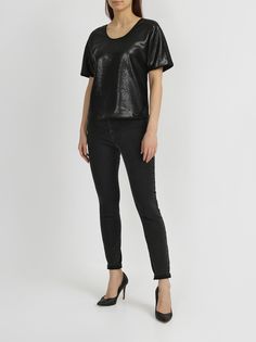 Armani Exchange Блузка с пайетками