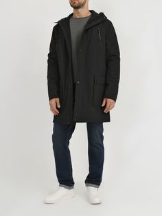 Alessandro Manzoni Удлиненная куртка с капюшоном