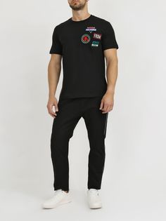 Les hommes urban Футболка с нашивкой